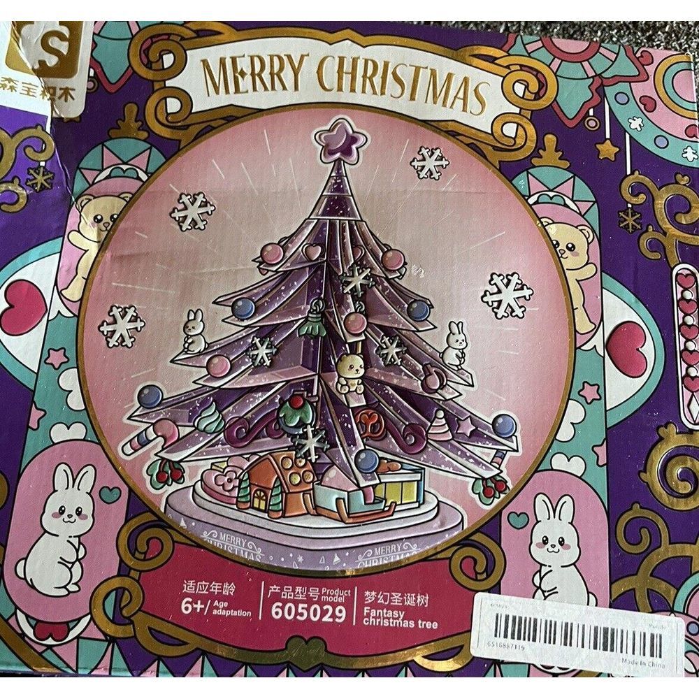 SEMBO 605029 Fantasy Christmas Tree Christmas Series Building Block‎ Toy Gift